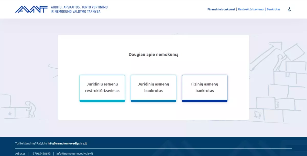 Informacinė sistema "Nemokumo vedlys"