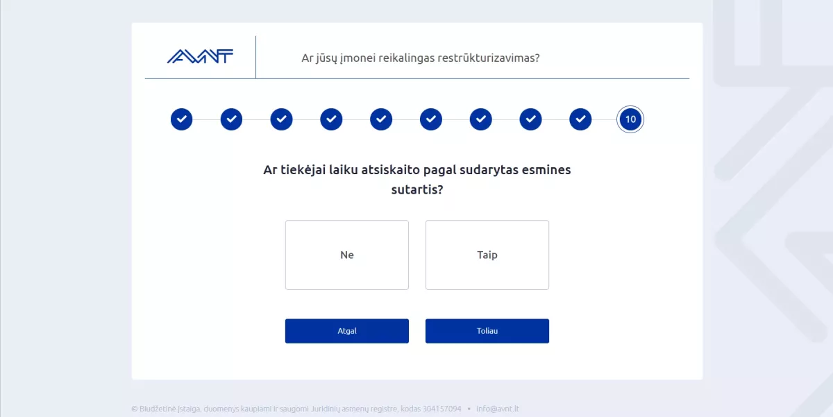 Informacinė sistema "Nemokumo vedlys"