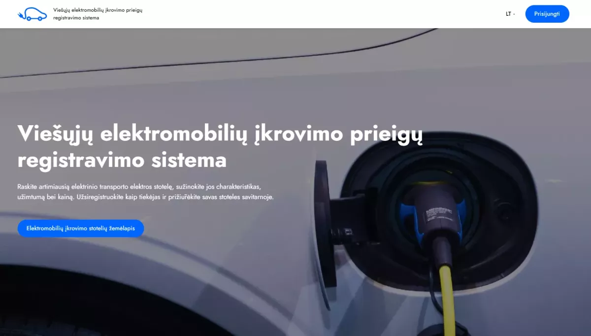 Viešųjų elektromobilių įkrovimų prieigų registravimo sistema