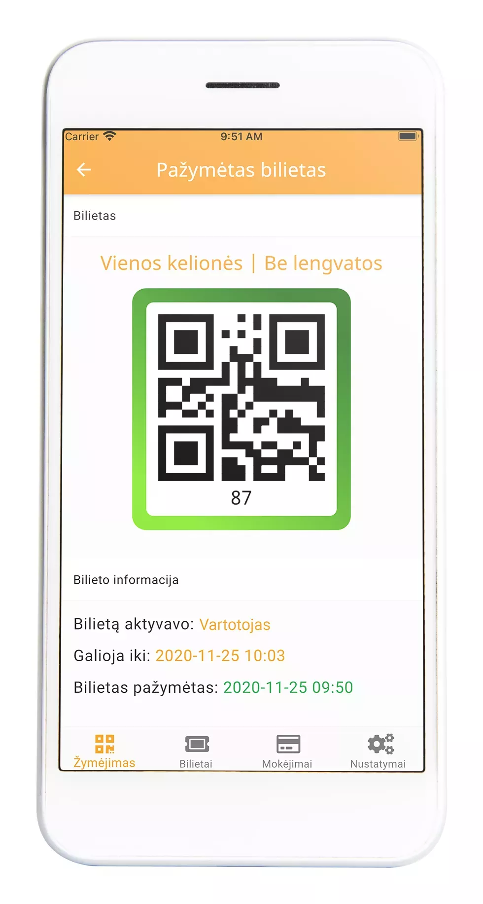 Mobile App "ŠiauliaiBUS"