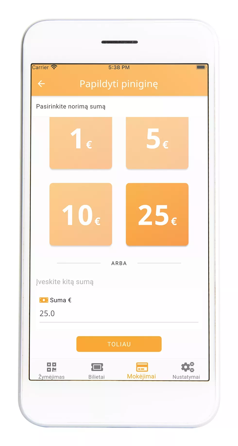 Mobile App "ŠiauliaiBUS"