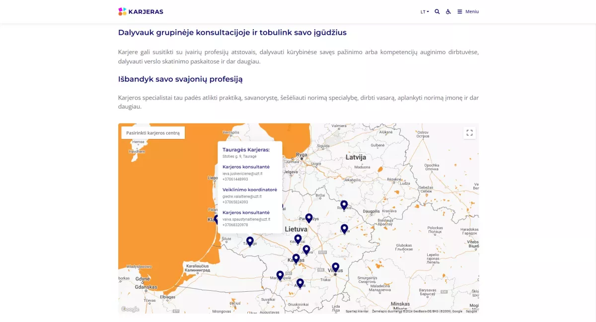 Internetinė svetainė – Karjerastau.lt