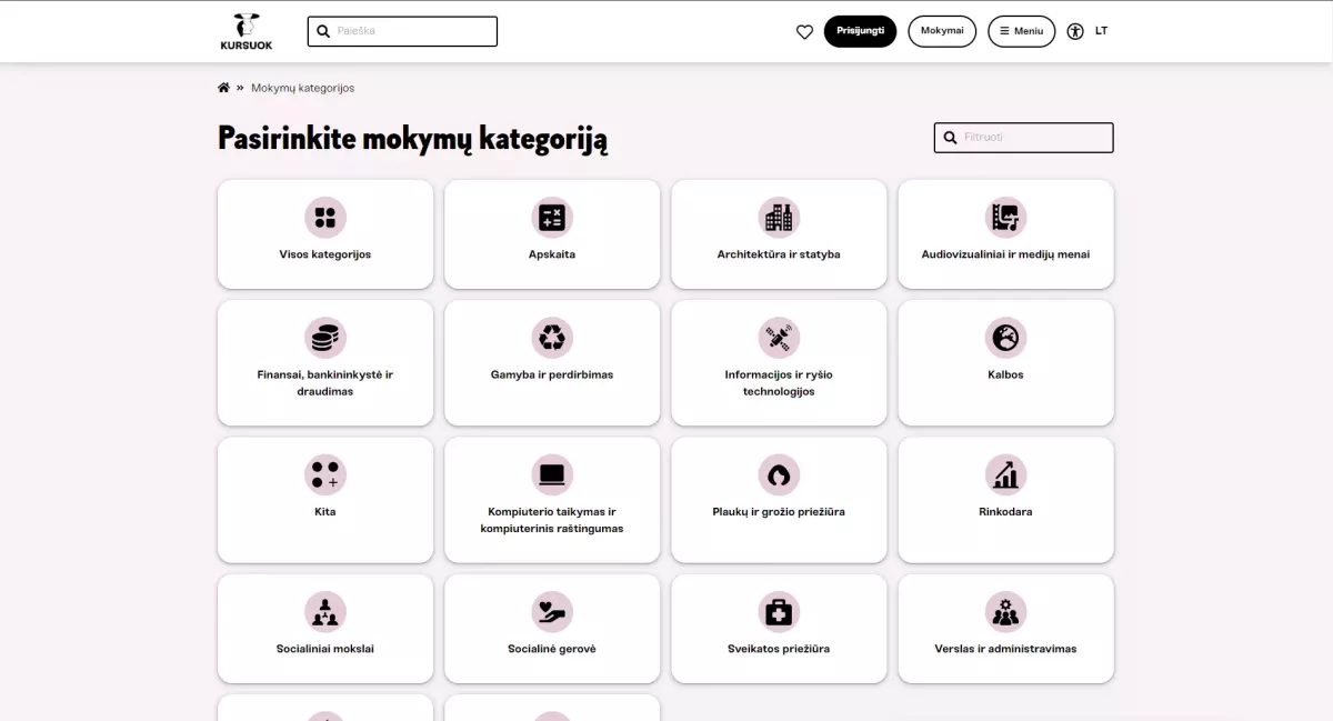 Adult Education Platform – Kursuok.lt