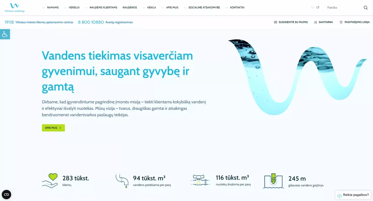 Internetinė svetainė – vv.lt