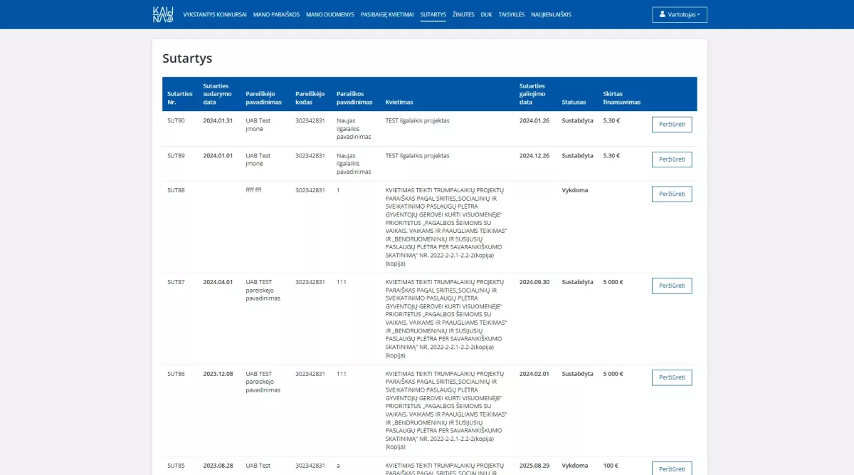 Kaunas City Application Information System