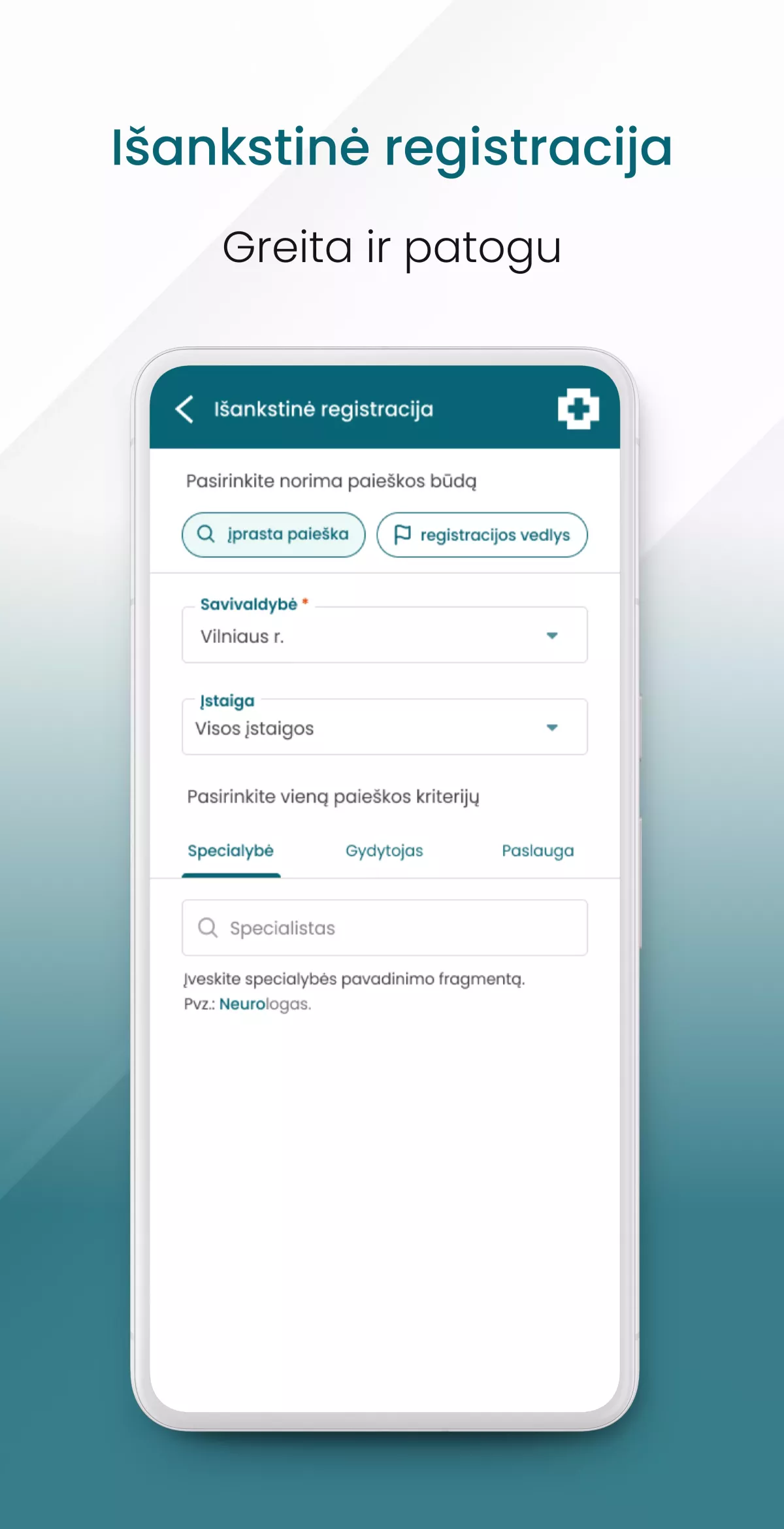 Mobilioji aplikacija „esveikata“