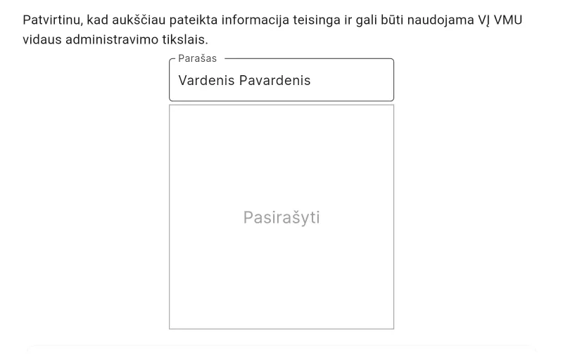 Biometrinio parašo sistema – Valstybinė miškų urėdija (VMU)