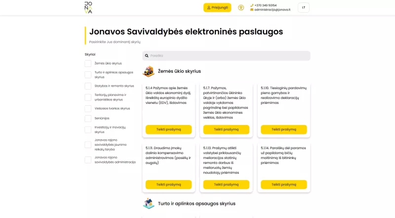 Modulio „Elektroninių paslaugų sistema“ tobulinimas