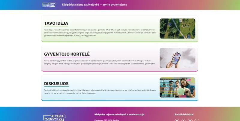 „Tavo idėja“ idėjų teikimo ir įgyvendinimo platforma