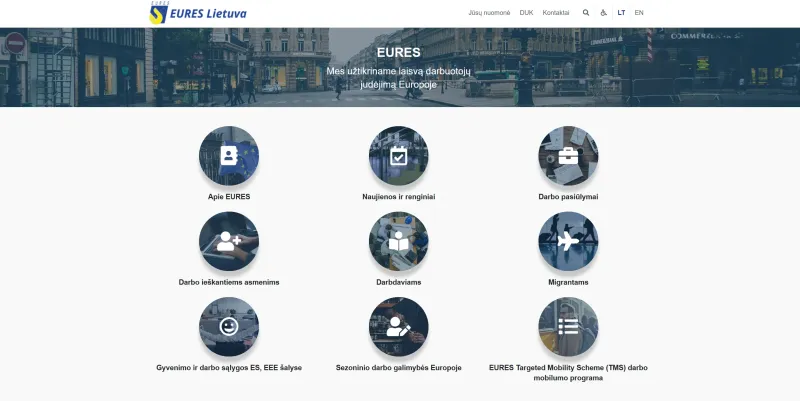 "EURES" - Europos užimtumo tarnybų tinklas