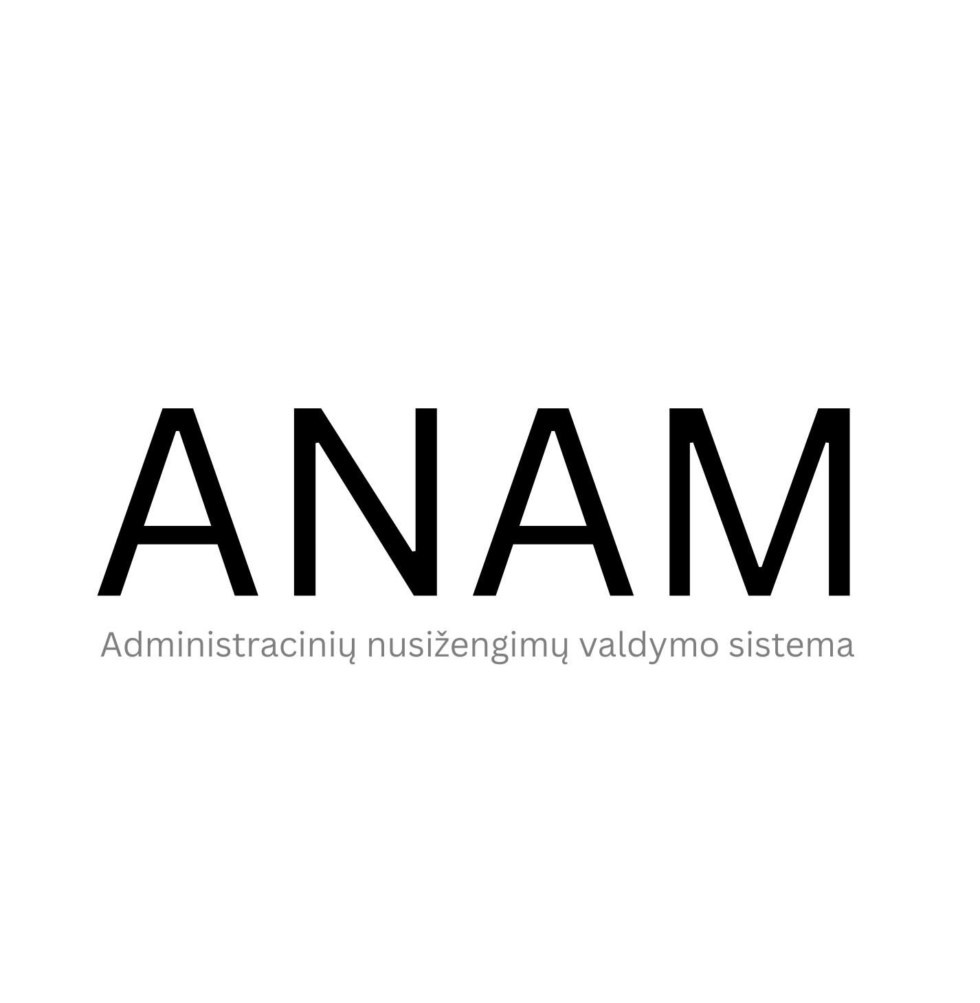 Administracinių nusižengimų administravimo modulis (ANAM)